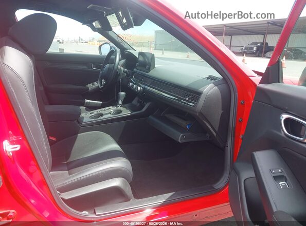 2HGFE2F54SH546293 2025 HONDA CIVIC Red Вид салону спереду