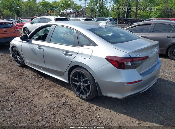 2HGFE2F54SH606573 2025 HONDA CIVIC Silver უკანა მარცხენა
