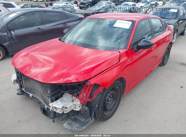 2HGFE2F54TH508774 2026 HONDA CIVIC Red Առջևի ձախ երեք քառորդ տեսարան