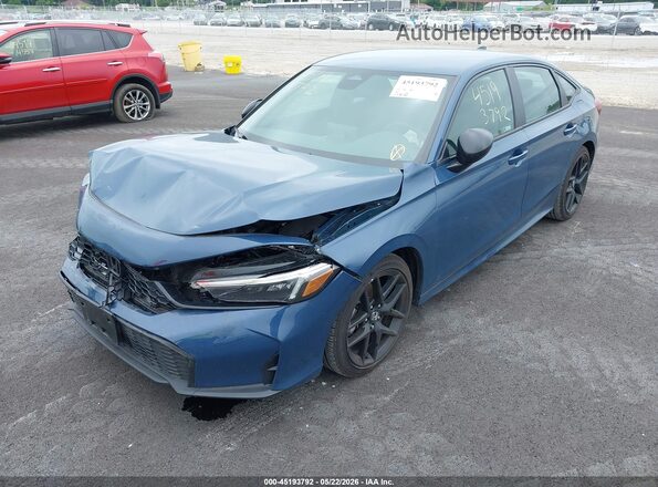 2HGFE2F54TH523632 2026 HONDA CIVIC Blue Vista tres cuartos delantera izquierda