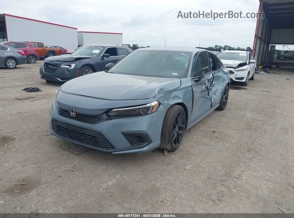 2HGFE2F55NH581896 2022 HONDA CIVIC Gray Przód lewy