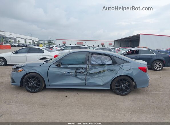 2HGFE2F55NH581896 2022 HONDA CIVIC Gray Widok wnętrza z tyłu