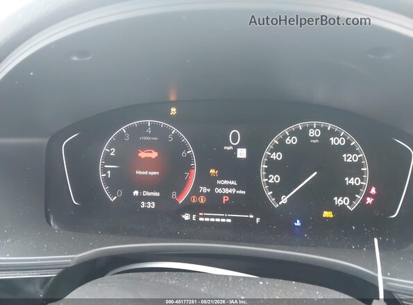 2HGFE2F55NH581896 2022 HONDA CIVIC Gray Widok tylnych siedzeń