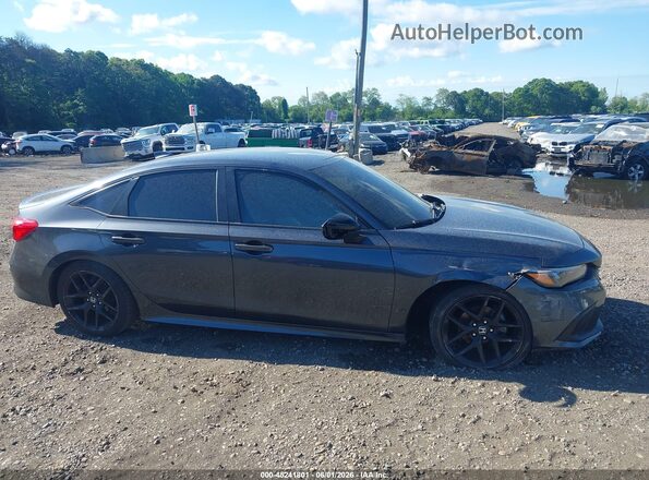 2HGFE2F55NH595958 2022 HONDA CIVIC Gray Սալոնի հետևի տեսք