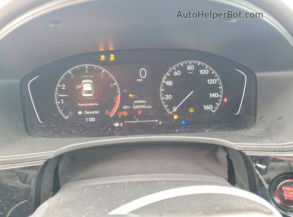 2HGFE2F55PH516176 2023 HONDA CIVIC Silver ხელსაწყოთა პანელის ხედი