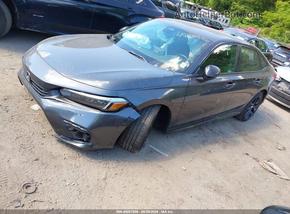 2HGFE2F55RH523857 2024 HONDA CIVIC Gray Передня ліва чверть