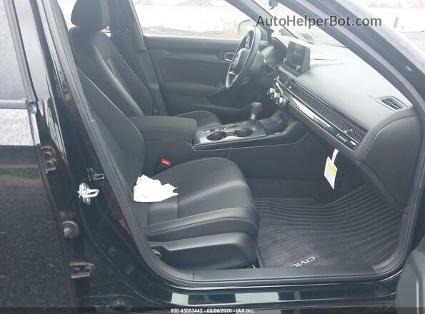 2HGFE2F55SH558081 2025 HONDA CIVIC Черный Вид салона спереди