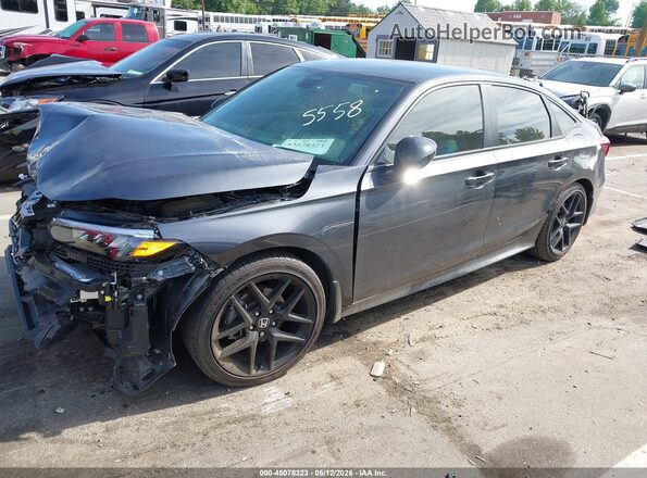 2HGFE2F55TH505558 2026 HONDA CIVIC Gray Առջևի ձախ երեք քառորդ տեսարան