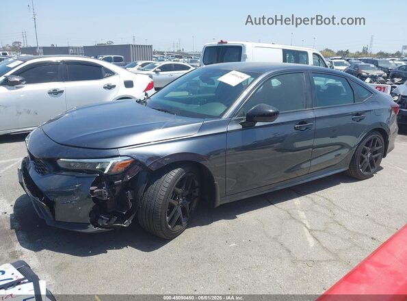 2HGFE2F55TH533585 2026 HONDA CIVIC Gray წინა მარცხენა ხედი სამი მეოთხედიდან