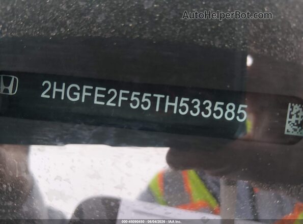 2HGFE2F55TH533585 2026 HONDA CIVIC Gray ძრავის განყოფილების ხედი