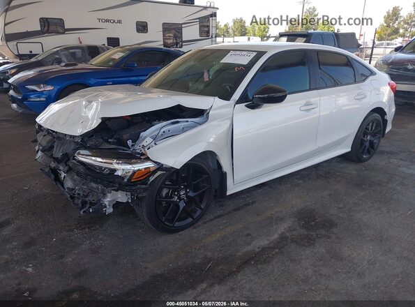2HGFE2F56NH542816 2022 HONDA CIVIC Белый Передняя левая четверть