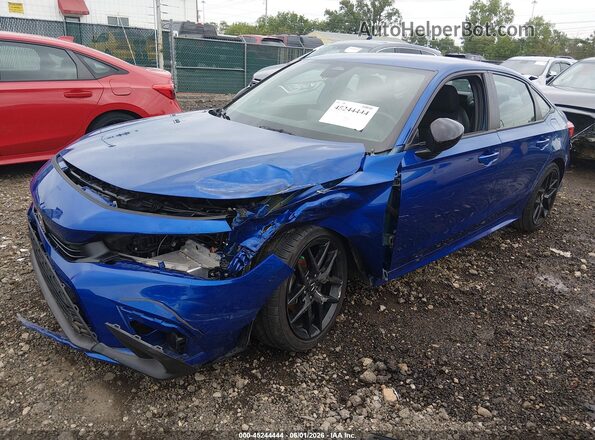 2HGFE2F56NH548745 2022 HONDA CIVIC Синий Передняя левая четверть