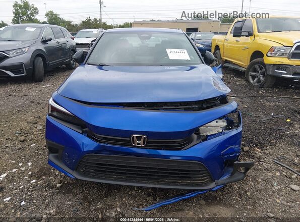 2HGFE2F56NH548745 2022 HONDA CIVIC Синий Вид щитка приборов