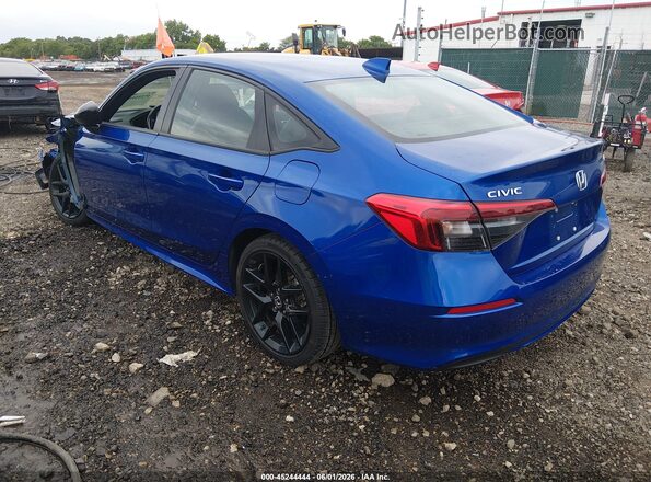 2HGFE2F56NH548745 2022 HONDA CIVIC Синий Задняя левая четверть