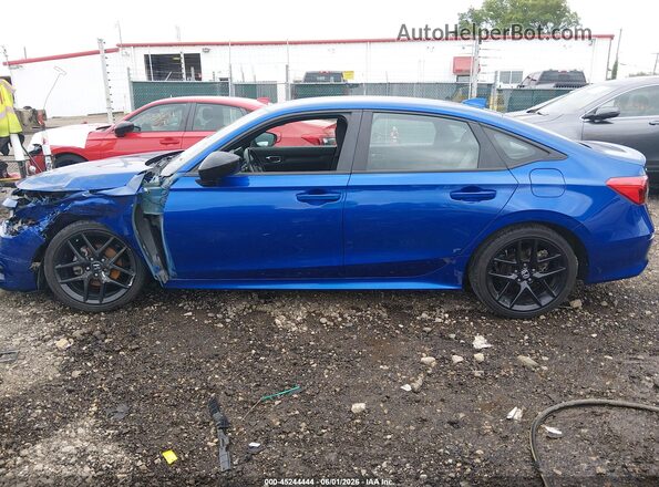 2HGFE2F56NH548745 2022 HONDA CIVIC Синий Панорамный вид салона 360°