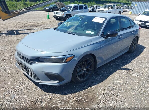 2HGFE2F56NH556098 2022 HONDA CIVIC Gray Vista tres cuartos delantera izquierda