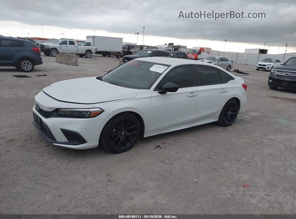 2HGFE2F56NH569062 2022 HONDA CIVIC White Vista tres cuartos delantera izquierda