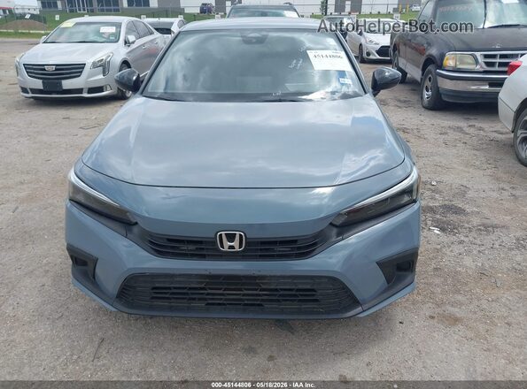 2HGFE2F56NH576500 2022 HONDA CIVIC Gray Instrument cluster view