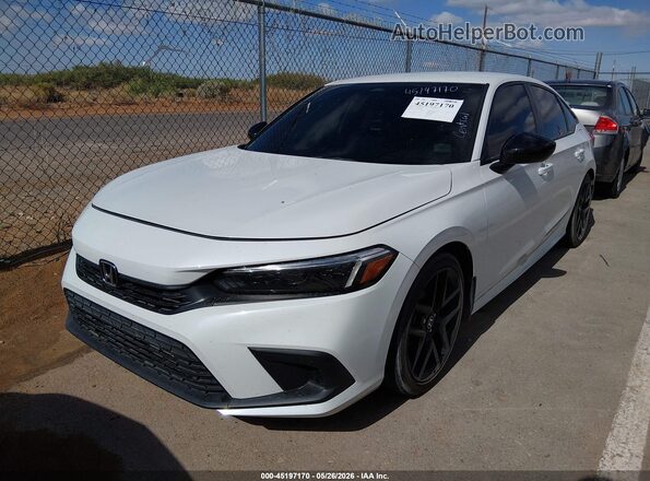 2HGFE2F56NH584788 2022 HONDA CIVIC White Przód lewy