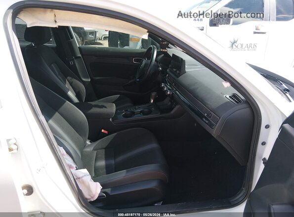 2HGFE2F56NH584788 2022 HONDA CIVIC White Widok wnętrza z przodu