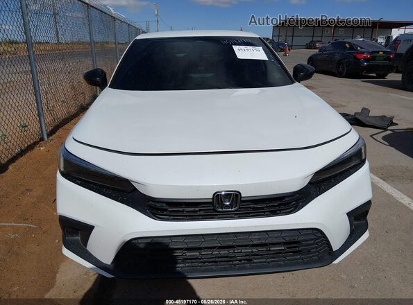 2HGFE2F56NH584788 2022 HONDA CIVIC White Widok deski rozdzielczej