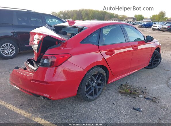 2HGFE2F56PH525453 2023 HONDA CIVIC Red უკანა მარჯვენა