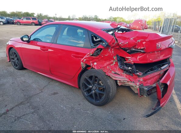 2HGFE2F56PH525453 2023 HONDA CIVIC Red უკანა მარცხენა