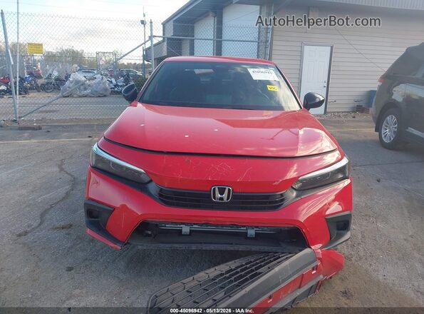 2HGFE2F56PH525453 2023 HONDA CIVIC Red უკანა სალონის ხედი