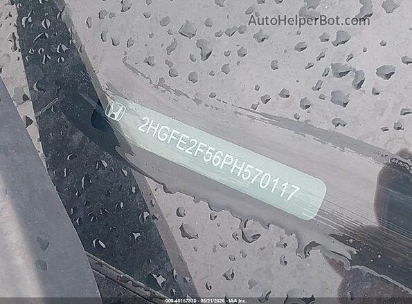 2HGFE2F56PH570117 2023 HONDA CIVIC White 