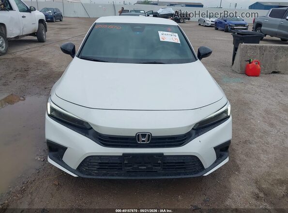 2HGFE2F56PH570117 2023 HONDA CIVIC White Vista del cuadro de instrumentos