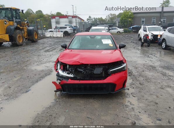 2HGFE2F56SH518186 2025 HONDA CIVIC Red Սալոնի հետևի տեսք