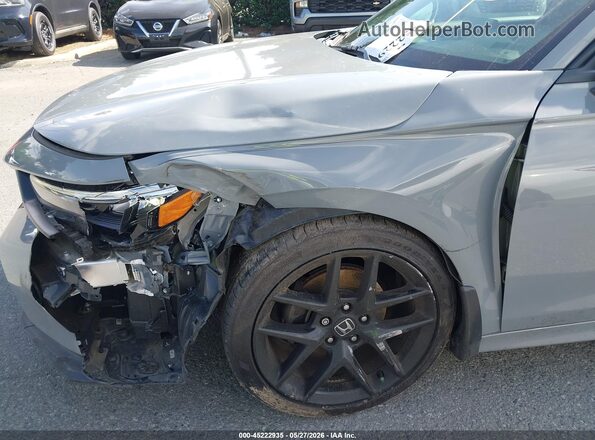 2HGFE2F56SH570529 2025 HONDA CIVIC Gray წინა ხედი