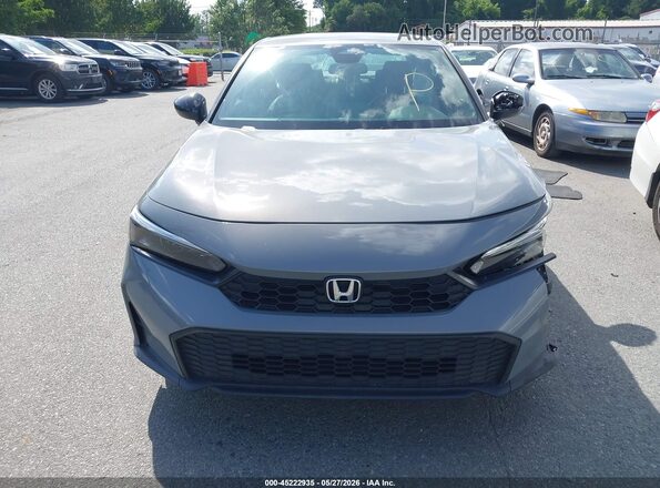 2HGFE2F56SH570529 2025 HONDA CIVIC Gray ხელსაწყოთა პანელის ხედი
