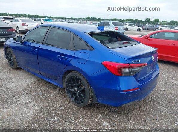 2HGFE2F57NH528164 2022 HONDA CIVIC Blue Задня ліва чверть