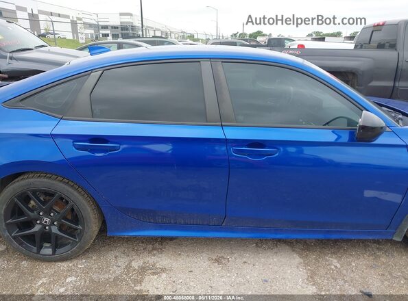 2HGFE2F57NH528164 2022 HONDA CIVIC Blue Вид задньої частини салону
