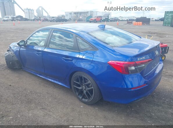 2HGFE2F57NH552075 2022 HONDA CIVIC Blue Հետևի ձախ