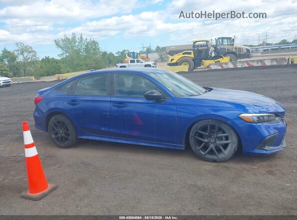 2HGFE2F57NH552075 2022 HONDA CIVIC Blue Սարքավորումների վահանակի տեսք