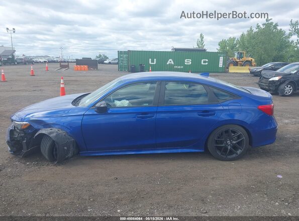 2HGFE2F57NH552075 2022 HONDA CIVIC Blue Սալոնի հետևի տեսք