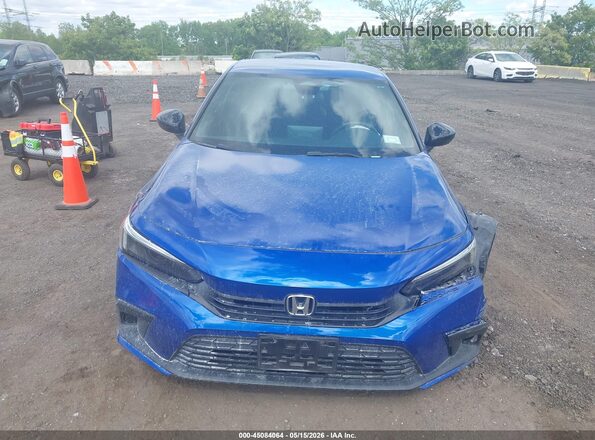 2HGFE2F57NH552075 2022 HONDA CIVIC Blue Առջևի վահանակի տեսք