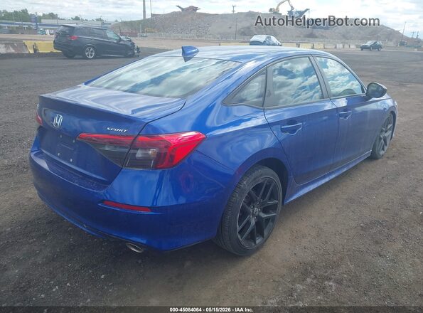 2HGFE2F57NH552075 2022 HONDA CIVIC Blue Հետևի աջ