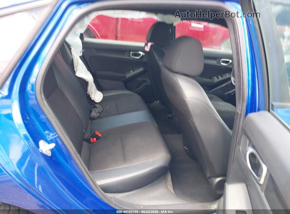 2HGFE2F57NH558104 2022 HONDA CIVIC Blue Вид наклейки з VIN-кодом