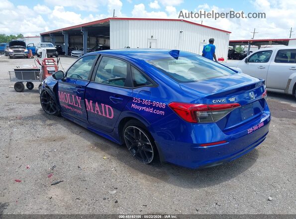 2HGFE2F57NH558104 2022 HONDA CIVIC Blue Задня ліва чверть