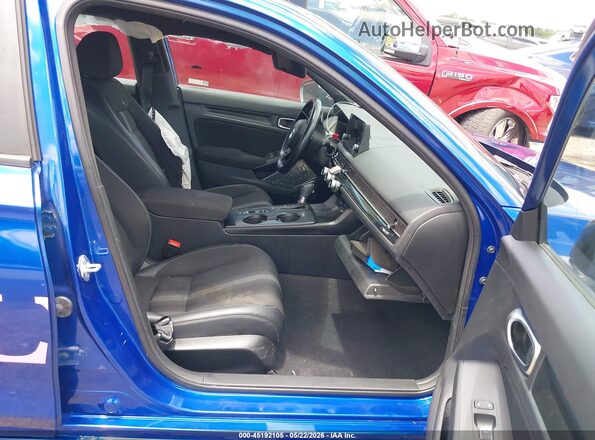 2HGFE2F57NH558104 2022 HONDA CIVIC Blue Вид салону спереду