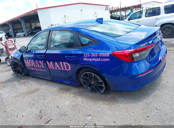 2HGFE2F57NH558104 2022 HONDA CIVIC Blue Панорамний вид салону 360°