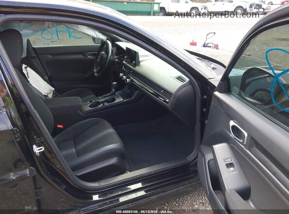 2HGFE2F57NH560760 2022 HONDA CIVIC Black Вид салону спереду