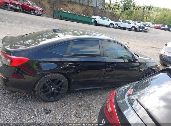 2HGFE2F57NH560760 2022 HONDA CIVIC Black Вид задньої частини салону