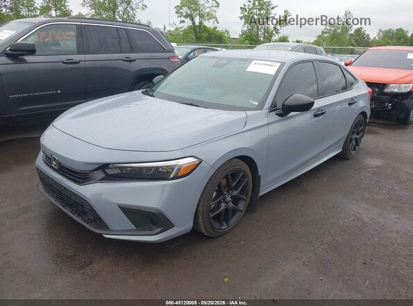 2HGFE2F57RH508776 2024 HONDA CIVIC Light Blue Առջևի ձախ երեք քառորդ տեսարան