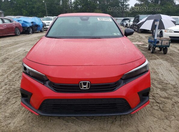 2HGFE2F57RH564345 2024 HONDA CIVIC Red Դիմացի տեսք