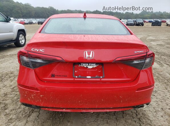 2HGFE2F57RH564345 2024 HONDA CIVIC Red Հետևի տեսք