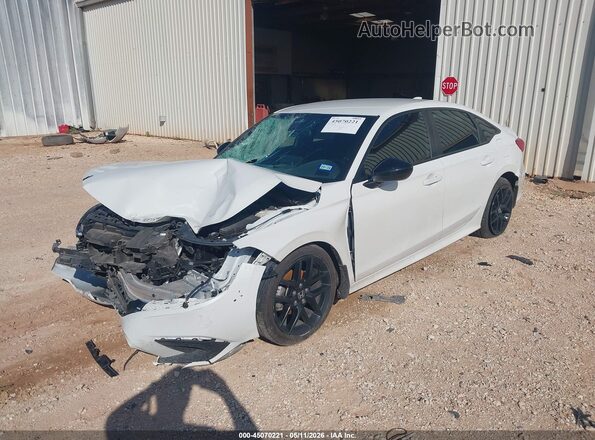 2HGFE2F57RH588967 2024 HONDA CIVIC White Առջևի ձախ երեք քառորդ տեսարան